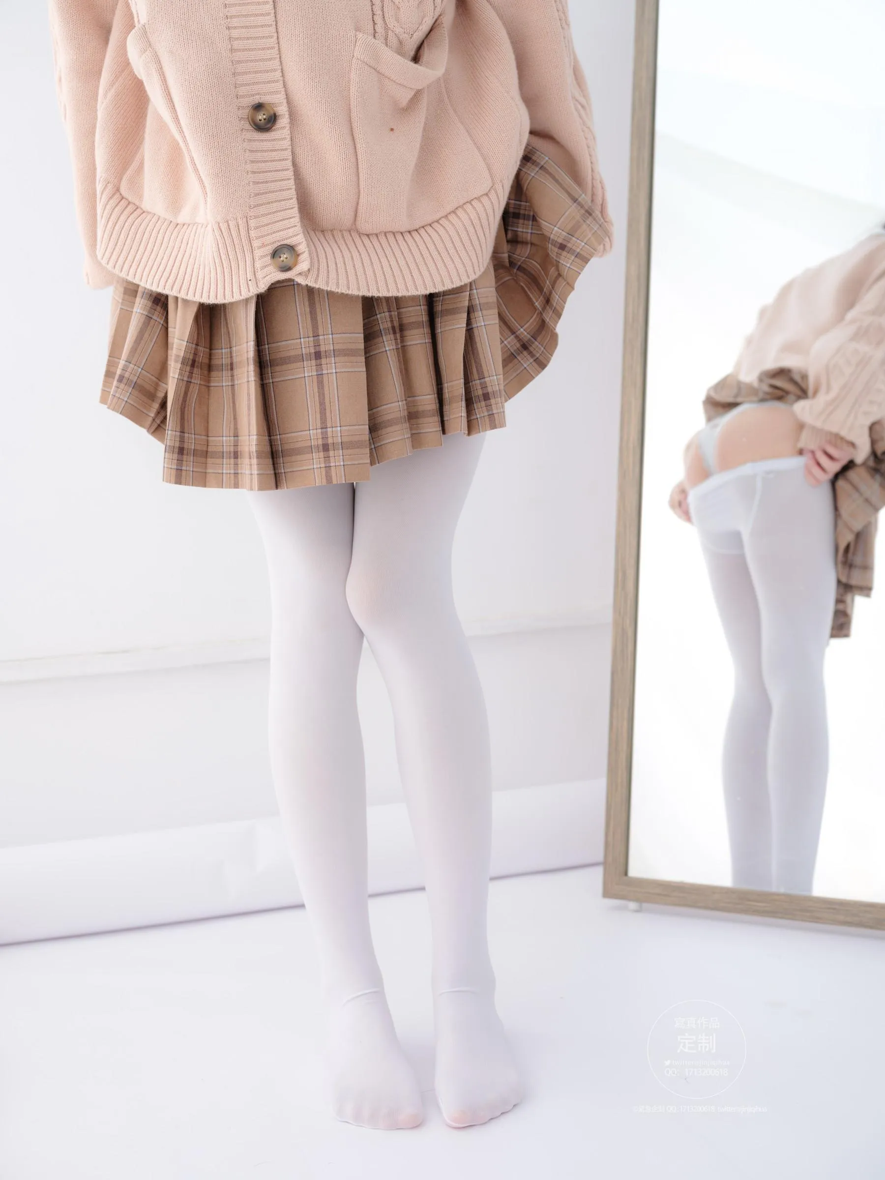 紧急企划 – NO.18 一只喵喵子 白丝短裙 [68P]插图8
